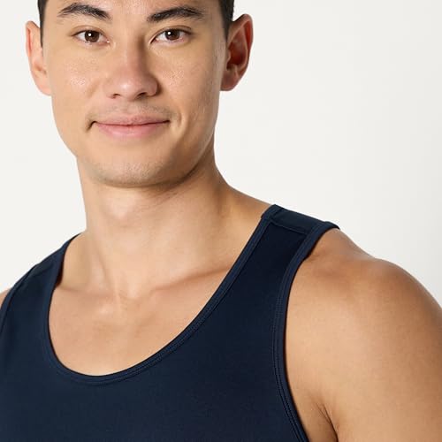 Image of Amazon Essentials Men's Quick Dry Tech Stretch Active Sleeveless Gym Tank Top Workout Shirt