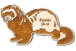 Delicate Ferret Ornament to Capture Cherished Holiday Moments