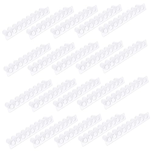 KOMBIUDA 20pcs Chemical Experiment Equipment Polystyrene Microtest Plate Reaction Boards Chemical Instrument Plate Experiment Well Plate Laboratory Well Plate Reaction Plates Plastic