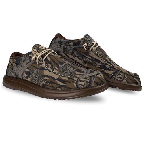 Gator Waders Mens Camp Shoes - Breathable Slip-On Loafers - Elastic Laces - Ultralight All Day Cushioning - Fitted Feel