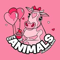 Cute Animals: Coloring Book for Adults & Kids, Hand Drawn Illustrations to Color for Relaxation and Stress Relief B0CWDTYNCR Book Cover