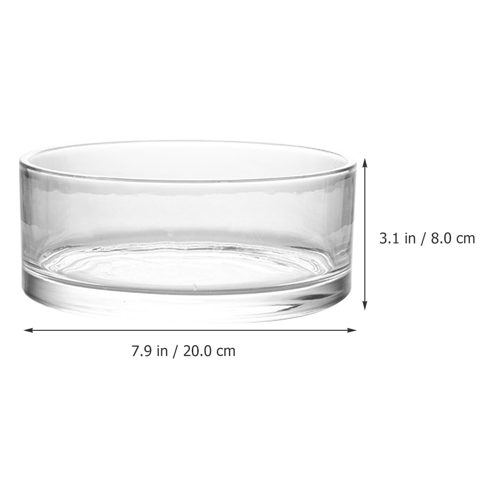 Artibetter Large Glass Vase Bowl Terrarium Succulent Planter: Flower Glass Vase Air Plant Display Decorative Centerpiece Floral Container Fish Bowl for Home Wedding 20x20cm Containers - Image 2