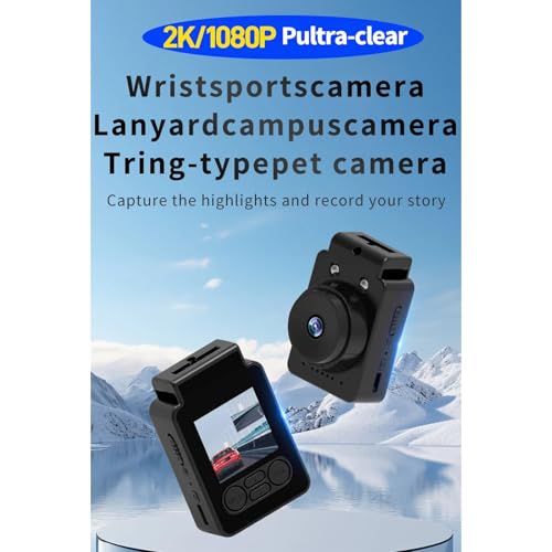 Caméscope portable 2K avec écran 3,8 cm et objectif rotatif à 180° - 2