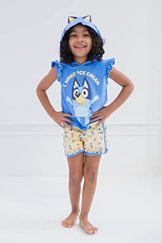 Image of Bluey Bingo Girls Cosplay Tank Top and Active Retro Dolphin French Terry Shorts Toddler to Little Kid