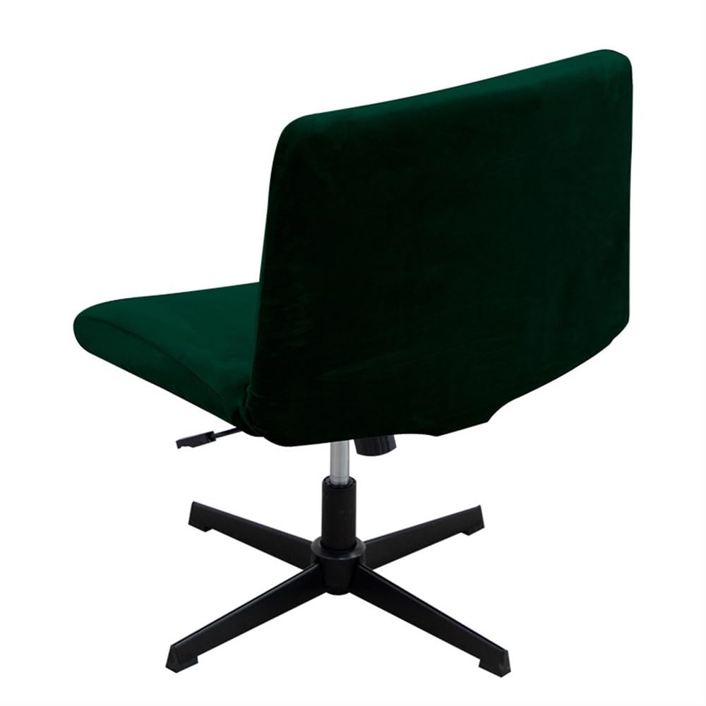 Copribraccioli moderni in velluto e peluche per sedie da ufficio, ampio design incrociato, protezione posteriore elastica, elegante tappezzeria bianca, perfetta per uso domestico e ufficio.