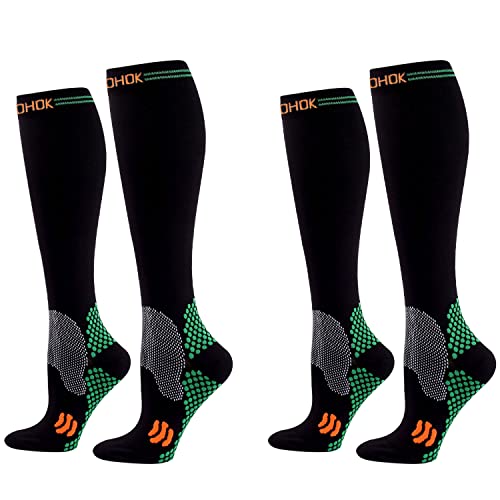 COCOHOK Kompressionsstrümpfe Sport Herren & Damen, Fit für Sport,...