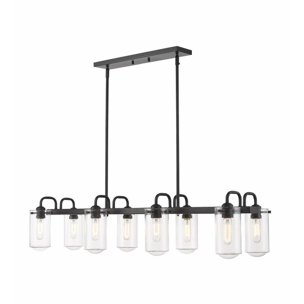 Z-Lite 471-8L-MB 8 Light Island/Billiard, Matte Black