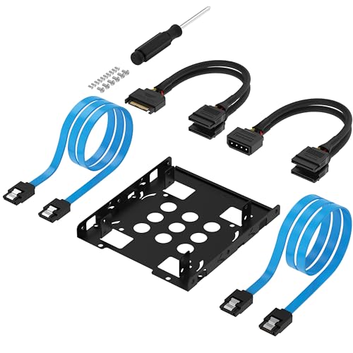 SABRENT Cadre de Montage pour Les Disques Durs 2X 2,5 pouces SSD sur Adaptateur 3,5
