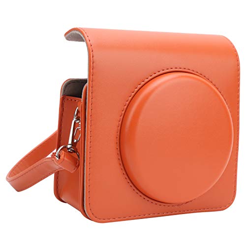 Custodia protettiva per fotocamera Borsa per a tracolla adatta per Mini borsa a fondina con tasche SQ1 quadrata arancione pelle sintetica