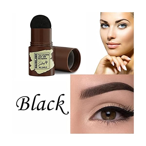 Eyebrow-Stamp-Waterproof-Brow-Stamp-Shaping-Kit-Eyebrow-DefinerWith-24-Reusable-Eyebrow-Stencils-Hairline-Shadow-Powder-Stick-Black-brown Eyebrow Stamp Waterproof, Brow Stamp Shaping Kit Eyebrow Definer,With 24 Reusable Eyebrow Stencils, Hairline Shadow Powder Stick (Black brown)