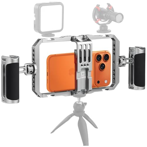 Support vidéo smartphone en cuir Coiro avec bandoulière pour un vlogging élégant