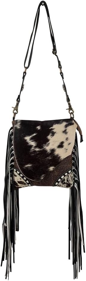 Myra Bag Leather Fringe Purse - Western Style Fringe Purses for Women, Genuine Leather Boho Bags for Women, Cowgirl Gifts