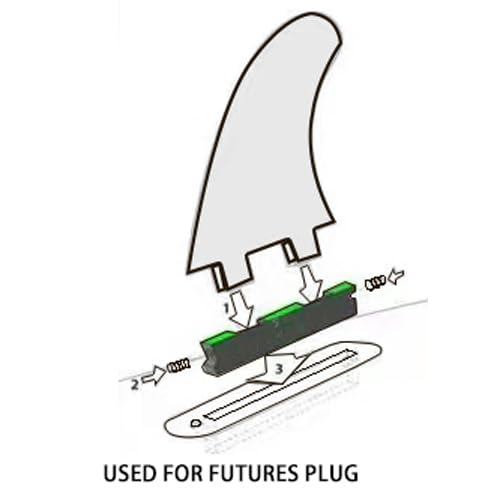Amazon | FunktionブランドFCSからFuturesフィンへの変換アダプター FK