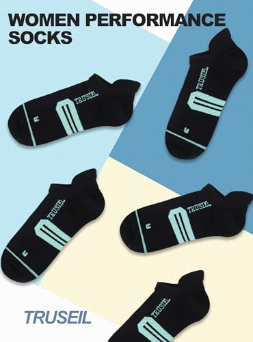 Image of Trusiel Women Ankle Compression Athletic Running Socks No Show Low Cut 5 Pairs