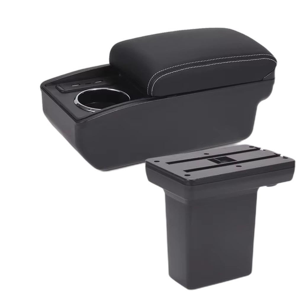 Sxqpocar B3 Black White 6Usb For Opel Mokka 2025 Car Armrest Box Auto Center Console Storage Box Replacement Parts