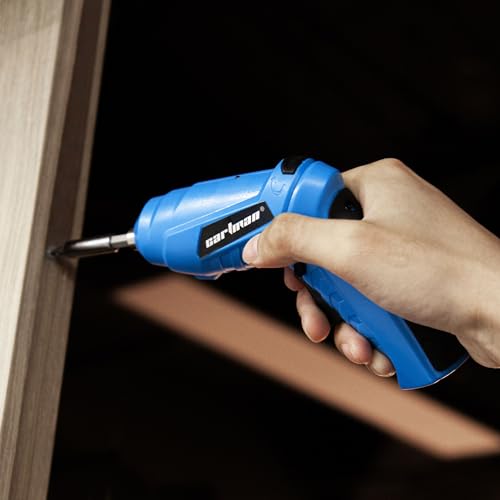 CARTMAN 149 Piece Tool Set General Household Hand Tool Kit with Cordless Screwdriver Blue
