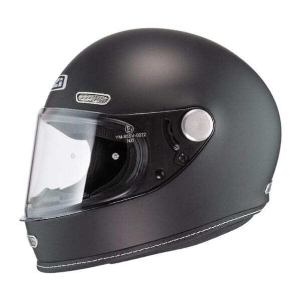 NZI Casco De Moto Integral Retro Revival Negro Mate Talla L