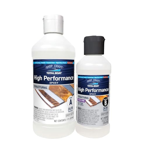 TotalBoat High Performance Epoxy Kit, Crystal Clear Marine Grade Resin
