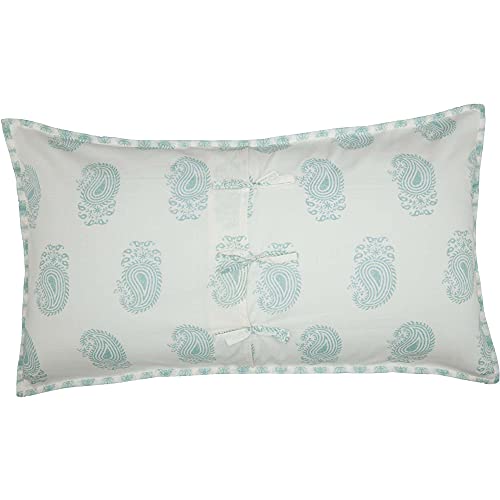 VHC-Brands-Avani-Boho-Farmhouse-Bedroom-Decor-King-Sham-21×37-Paisley-Sea-Glass-Green VHC Brands Avani Boho Farmhouse Bedroom Decor King Sham 21×37 Paisley Sea Glass Green