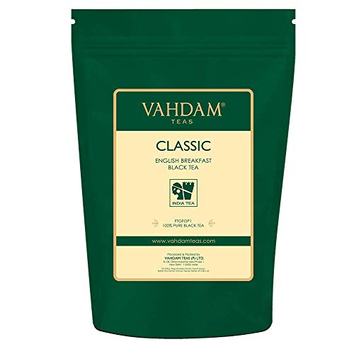 Vahdam, Imperial Himalayan White Tea (1.73Oz, 25Cups) & Classic English Breakfast Black Tea (16Oz, 200+Cups) #TOP3