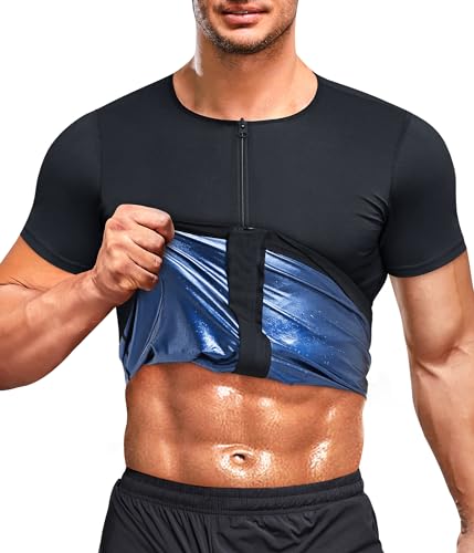 Sudadera de sauna para hombre KUMAYES para rutinas de fitness