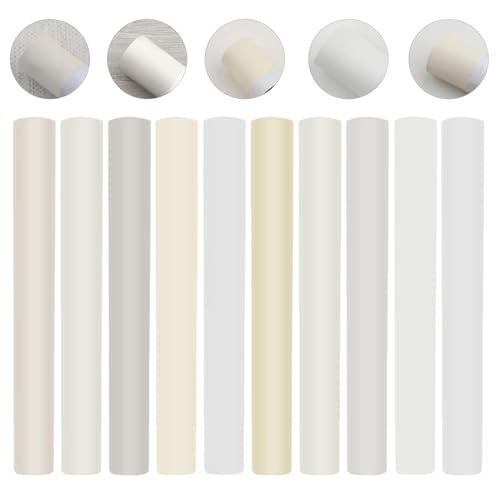 NHQZ 1 Kit Per La Riparazione Dei Laminati (10 Bastoncini), Bastoncini Di Cera Per La Riparazione Del Legno, Parquet Ripara Graffi, Rripara Parquet,Riparazione Parquet (Bianco, B)