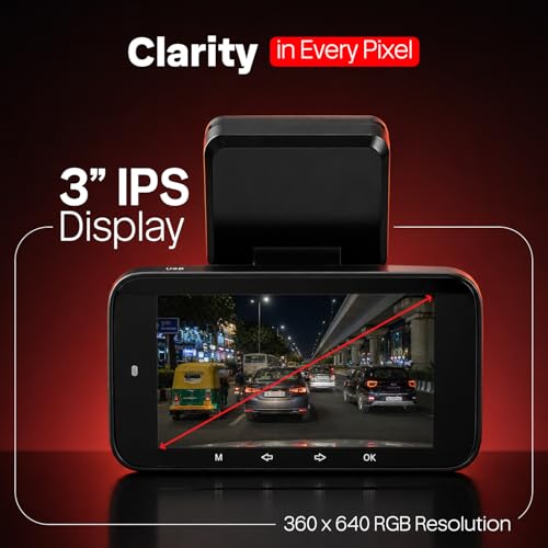 Image of CP PLUS Dash Cam for Car CP-F89B | True 4K 8MP Dual Dashcam Front and Rear Camera | Sony STARVIS 2 IMX678 | Built-in GPS | WiFi (AP Mode) Dashcam | 3 inch Display | WDR Night Vision | Supports 1TB SD Card