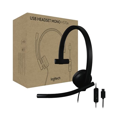 Logitech H570e USB Headset with Microphone for PC...