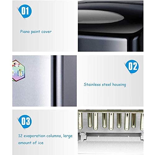 Ice Heavy Duty Large Edelstahlmaschine 30 kg Small Commercial Tea Shop Manual Home Desktop Bar Eiswürfelmaschine 24… – Bild 5