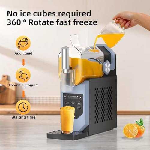 Frozen - Máquina eléctrica de 1,8 L, autolimpiante con 5 programas preestablecidos, ideal para batidos, cócteles y frappes, no necesita hielo