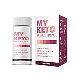MyKeto Ketone Testing Strips for Ketosis - 100 Urinalysis Tester Strips | Measure Ketone Levels on Low Carb Ketogenic Diet, Best Urine Test for Accurate Measurement of Ketones