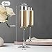 PARACITY Champagne Flutes, Champagne Glasses Set of 2, Elegant 6oz Glass Champagne Flutes, Gift for Birthday, Wedding, Christmas, Clear Sparkling Champagne Glasses for Women, Men