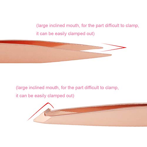 Andoer Conjunto de pinças de sobrancelha 4 unidades de ferramentas de beleza diária para remoção de