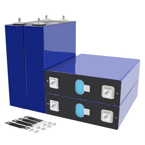 Image of EVE LiFePO4 Cell 3.2V 230Ah Grade A Battery Deep Cycle Lithium Iron Phosphate Rechargeable Battery with QR Code,M6 Nuts and Bus Bars