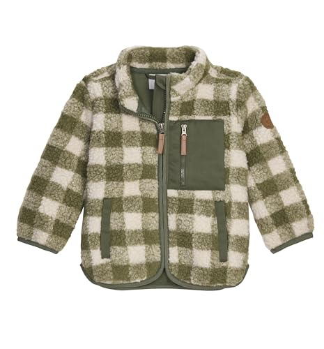 First Instinct By Killtec Unisex Baby Fiow 50 Mns Flc Jckt Fleecejacke/Sherpajacke Mit Stehkragen, Moos, 98-104 EU