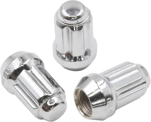 Image of Wheel Accessories Parts 24 Pcs M14x1.5 14x1.5 Thread Truck 1.50 inch Long Spline Lug Nuts Chrome 6 Spline Hex Fits Jeep Grand Wagoneer Grand Wagoneer ｜ Ram 1500