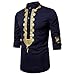 LHWY Camisa de Hombre Chaqueta de Manga Larga de Estilo Oriental en...