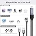 Loryi 90 Degree HDMI to USB C Cable 8.2ft 4K@60Hz, Support Touch, HDMI to Type C Converter Cord(Male to Male), Compatible with Xreal Air, Nreal Air, Steam Deck Dock, PS5, Xbox, Portable Monitor