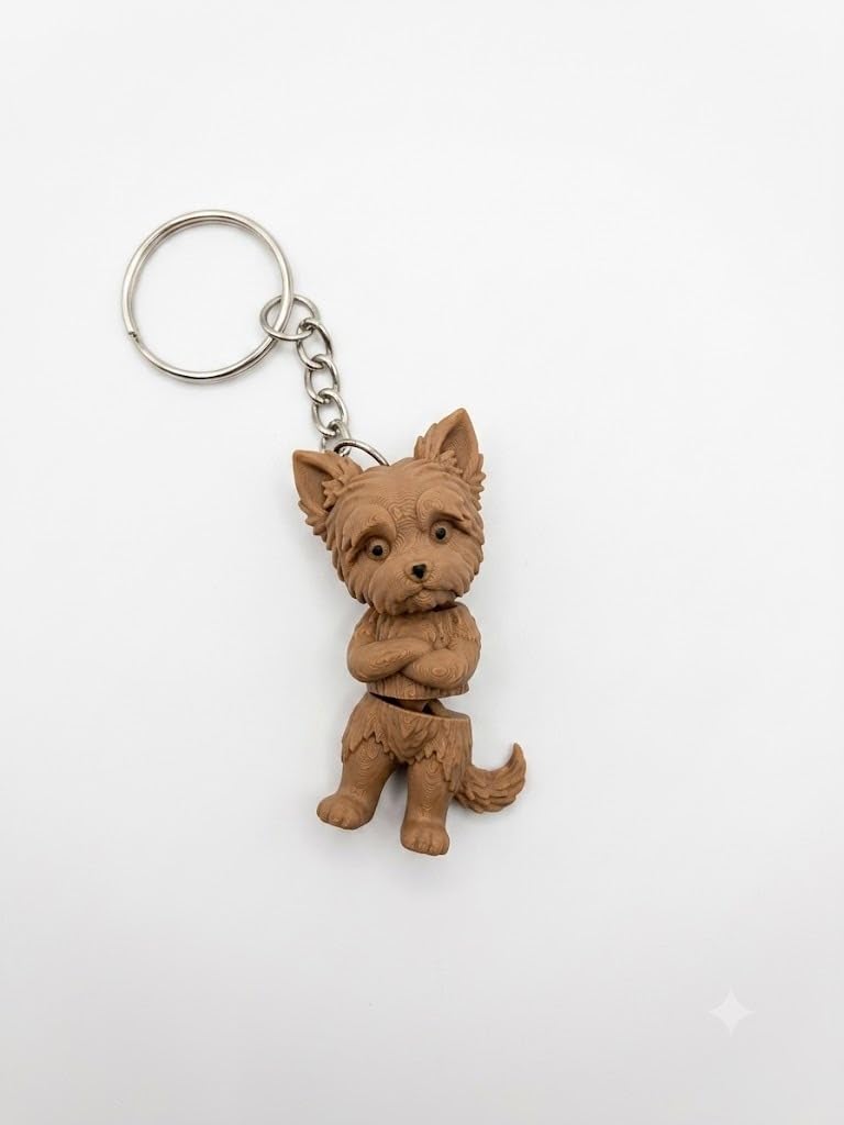 Mini Dog Keychain for Car Keys, Bag and Backpack | Puppy Key Ring-image-15
