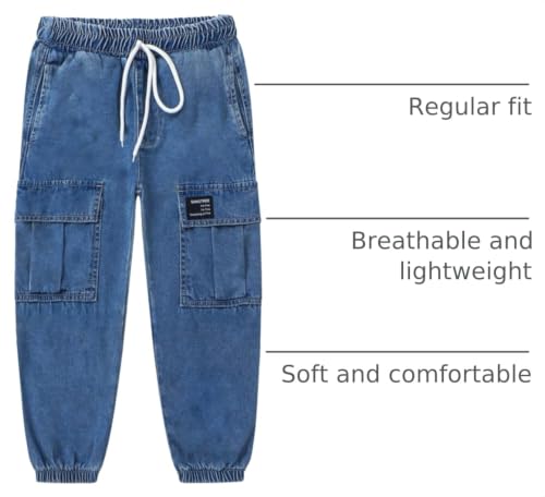 Image of SANGTREE Girls & Womens Drawstring Cargo Jogger Pants,3 Years - Women 3XL