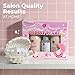 Luseta Glossy Pearl Trio Hair Care Set Smoothing & Moisturizing Shampoo and Conditioner Hydrating Hair Oil Detangle,Nourish Strands Add Shine