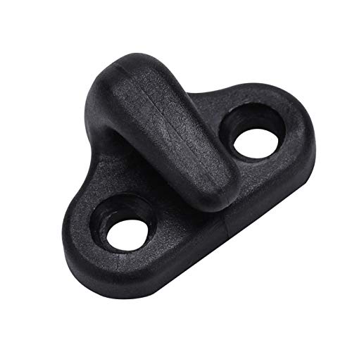 Kayak Accessories, Double Hole Mounting J Shape Hooks 4 PCS Black Nylon Kayak Hooks Replacement, Boating Replacement Outdoor for Kayak’$