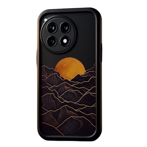 Image of MILLION CASES Back Cover Case for OnePlus 13R Shockproof Protective Moonrise Case for Men & Boys(Midnight Black)