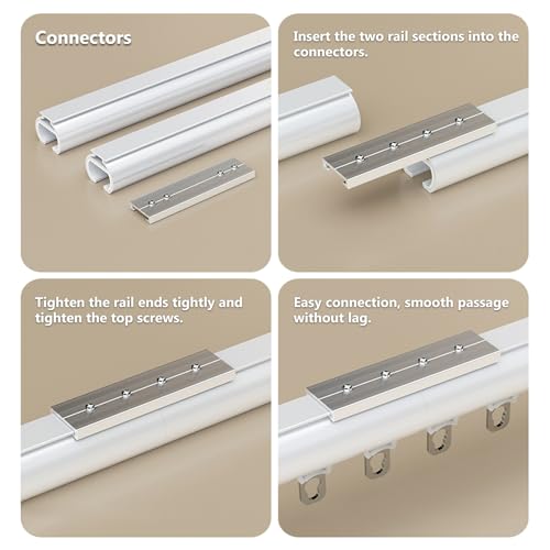Tringle à rideaux double en aluminium robuste au design épuré - 8