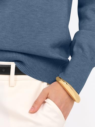 Image of ANRABESS Women's Long Sleeve V Neck Basic Sweaters | Classic Pullover Tops,Soft Loose,Business Casual Work,Travel Vacation,All Day Wear,Fall Spring Outfits,Winter Layer Clothing