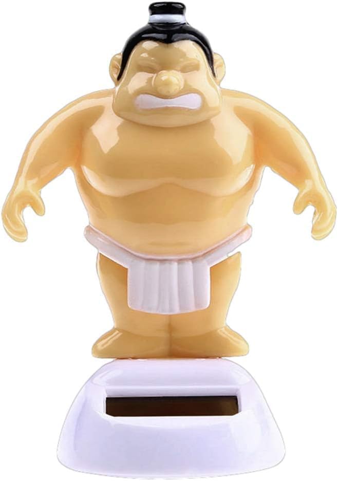 Zhhuoc Sumo Wrestler - Kit de energía solar oscilante para el interior del coche
