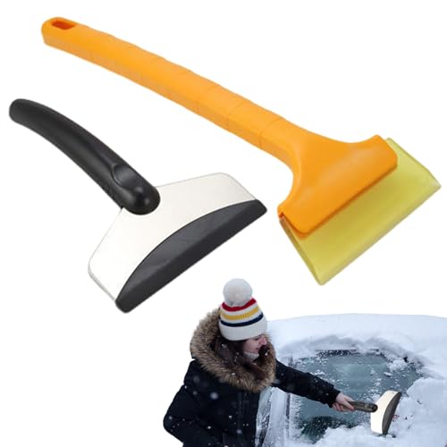 Generisch Cepillo de nieve para automóviles de pasajeros, cepillo ergonómico multifunción - raspador de hielo compacto - para exteriores, camiones, parabrisas, estacionamiento, invierno, mañana