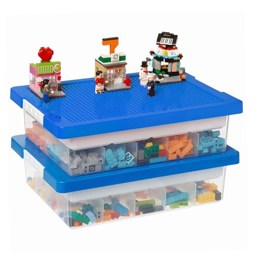MACOPRO Toys Storage Organizer Box for Lego, Toy Box with...