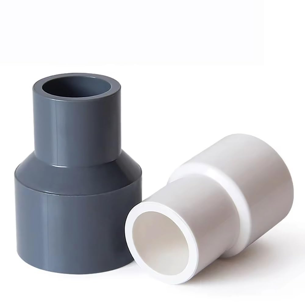 Connettore Riduttore Dritto In PVC 75-200 Mm (75-32 Mm/90-50 Mm/110-63 Mm) Blu/grigio/bianco – 1 Pezzo For Raccordo Tubo Acqua, Collegamento Adesivo(White,200-160mm)