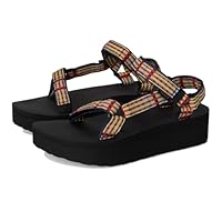 Teva Sandalo universale Flatform Donna, Moderno Check Lemon Drop, 36 EU